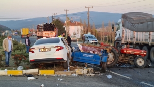 Trafik kazası: 1'i çocuk 4 yaralı