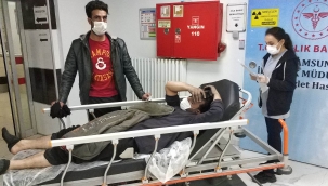 Yangında bir kişi hastanelik oldu