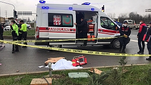 Ambulans otomobile çarptı: 1 ölü 