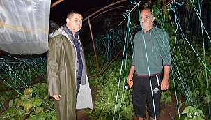 Antalya'da hortum seraları vurdu 