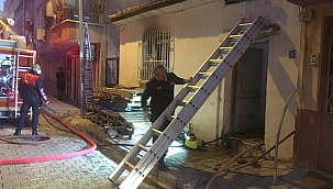 Aydın'da ikamet yangını 