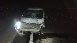 Bariyerlere çarptı: 1 yaralı