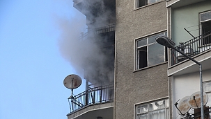 Başkent'te 9 katlı binada yangın 