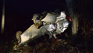 Burnu bile kanamadan kurtuldu