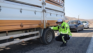 Darende'de kış lastiği denetimine ağırlık 