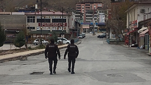 Darende sokağa çıkma kısıtlamasına uyuluyor 