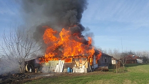 Marangozhane alev alev yandı!