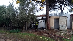 Metruk binadaki yangın korkuttu