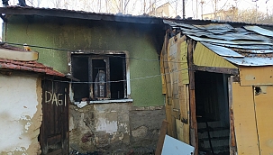 Metruk evde çıkan yangın korkuttu