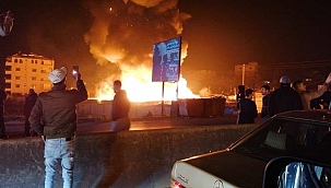 Mültecilerin kaldığı kampta yangın