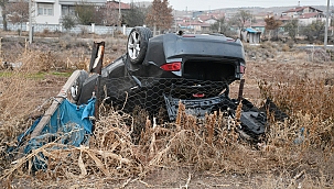 Otomobil takla attı 1 ağır yaralı! 