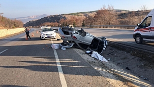 Otomobil takla attı: 2'si çocuk 4 yaralı