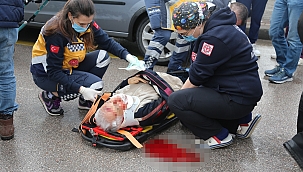 Otomobilin çarptığı şahıs ağır yaralandı