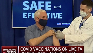 Pence korona aşısı oldu!