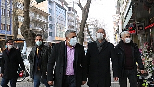 Sadıkoğlu'ndan esnaf ziyareti 