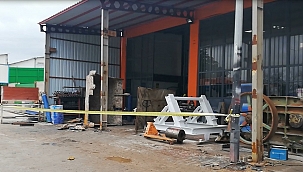 Sanayide varil patladı: 1 yaralı 