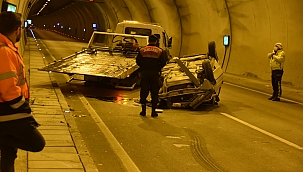 Sinop'ta tünelde kaza: 2 yaralı 