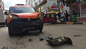 Sokağa çıkma kısıtlamasında kaza 