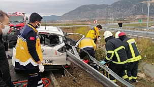 Trafik kazasında 3 ağır yaralı 