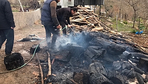Yayla evinde yangın çıktı!