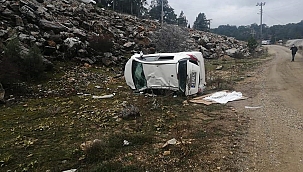 Yılanlı dağında kaza: 1 yaralı 