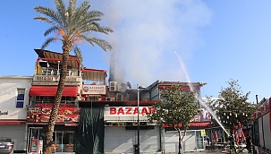 Yükselen alevler itfaiyeyi alarma geçirdi