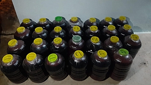 800 litre el yapımı şarap ele geçirildi 