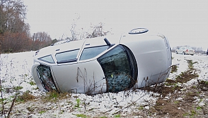 Akçadağ'daki kazada 2 kişi yaralandı