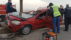 Akçadağ'da feci kaza: 1'i ağır 2 yaralı 
