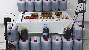 Arapgir'de 481 litre kaçak içki ele geçirildi