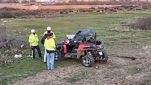 ATV takla attı: 1 yaralı 