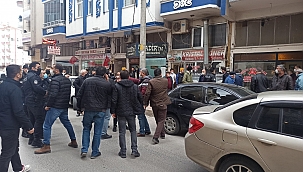 Bafra'da iş yeri kurşunlandı 