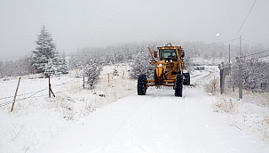Elazığ'da kar 38 köy yolunu kapattı 