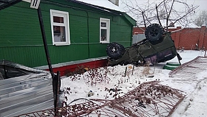 Evin bahçesine uçtu: 1 ölü