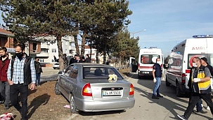 Hastaneye giden aile kaza yaptı: 1 ölü 