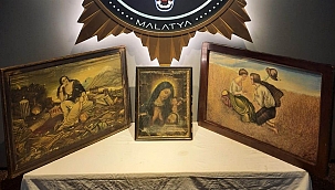 Hz. İsa ile Hz. Meryem figürlü tablo ele geçirildi 