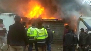 İşçilerin kaldığı 8 konteynerde yangın 