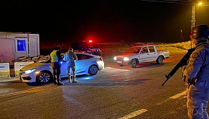 jandarma denetim yaparak yeni yıl girdi