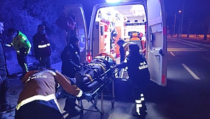 Kuşadası'nda motosiklet kazası