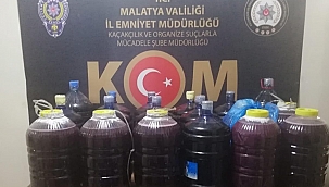 Malatya'da el yapımı şarap ele geçirildi 