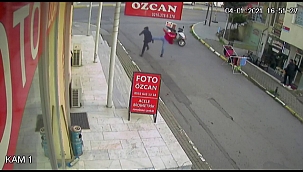 Motokuryeden uçan tekme kamerada