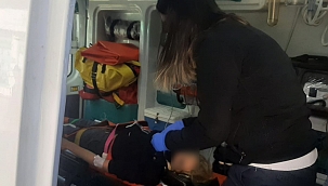 Motosiklet devrildi: 2 yaralı