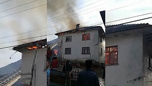 Mutfak tüpü bomba gibi patladı