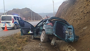 Otomobil hurdaya döndü: 1 yaralı