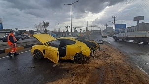 Otomobil hurdaya döndü: 1 yaralı