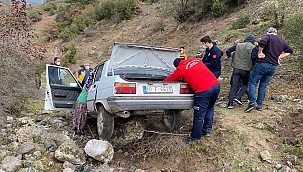Otomobili şarampole düşen adam öldü