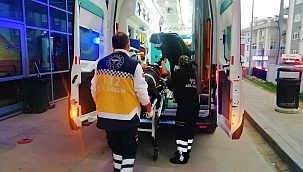 Otomobilin çarptığı kadın yaralandı