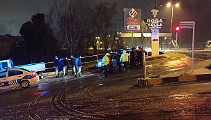 Polisin dur ihtarına uymadı kaza yaptı 