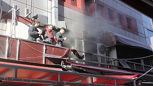 Samsun'da lokantada yangın paniği 