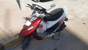 Seyir halindeki motosiklet devrildi 